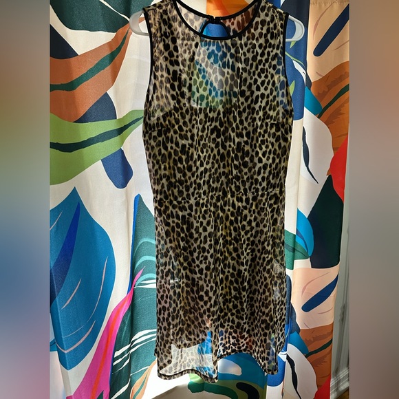 Torrid Animal Print swim dress built in bra 2X D/DD - Picture 4 of 11